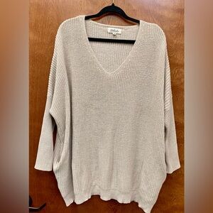 Listicle Mohair Blend Knit Oversized Pocket Sweater Size Medium